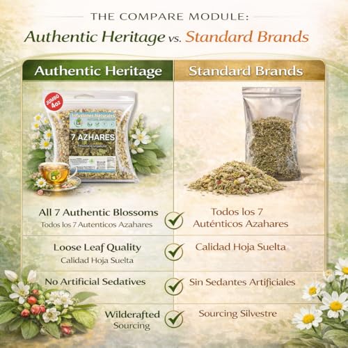7 Azahares Herbal Tea Blend – Calming Loose Leaf Tea, 4 oz