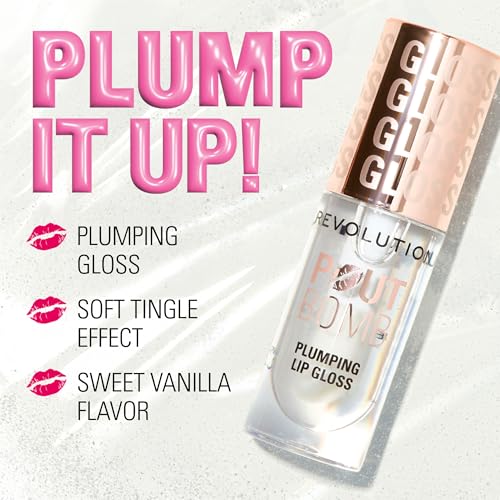 Revolution Pout Bomb Plumping Lip Gloss - Light Mauve, 0.15 Fl Oz