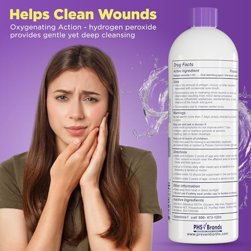 PHS Brands Prevention Mouth Sore Rinse - Alcohol-Free Canker Sore Treatment