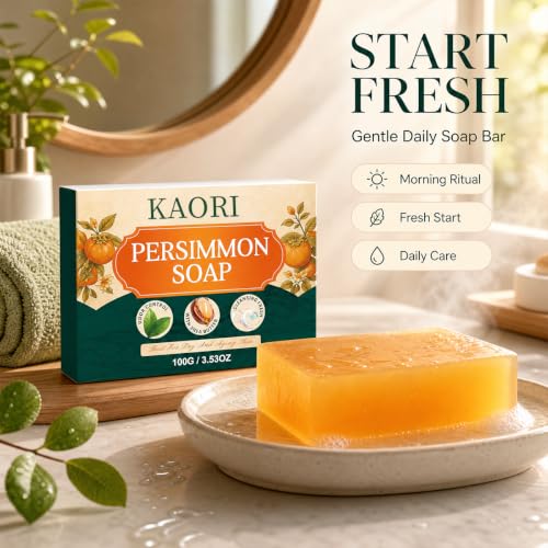 KAORI Persimmon Deodorizing Soap Bar for Daily Body Care