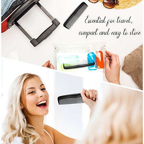 Leinuosen 24-Piece Black Hair Comb Set for All Hair Types