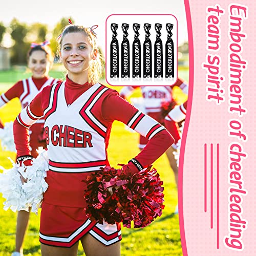 Taiyin 68 Pcs Cheer Hair Ties Bulk Black - Cheerleader Hair Accessories