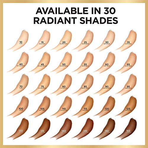L'Oreal Paris Age Perfect Radiant Serum Foundation SPF 50, Hazelnut, 1 Fl Oz