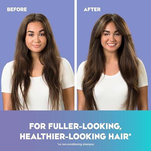 OGX Purple Biotin & Collagen Volumizing Shampoo 13oz Pack of 2 - Extra Strength, Sulfate-Free for Fine Hair