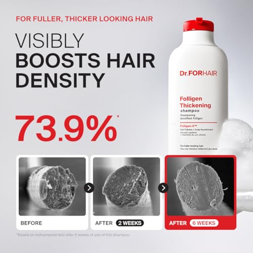 Dr.FORHAIR Folligen Thickening Shampoo - Biotin & Rosemary Formula
