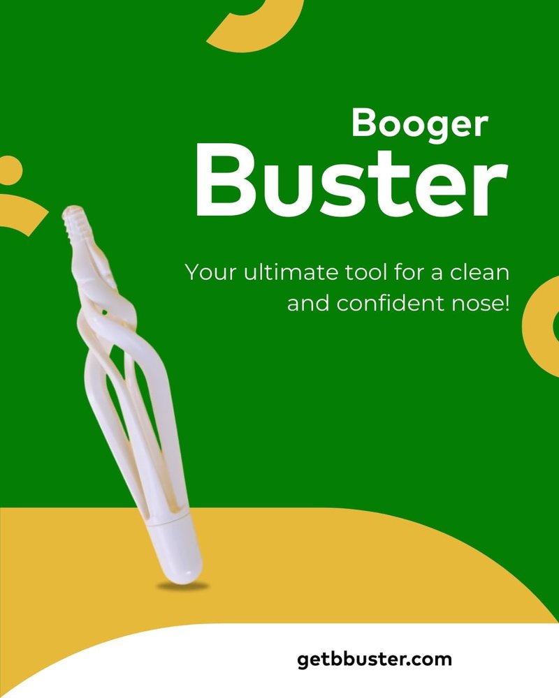 BOOGER BUSTER, Nose Cleaner, Massaging for The Nose, Essential Cleaner, Unique Sensation, Must-Have, White