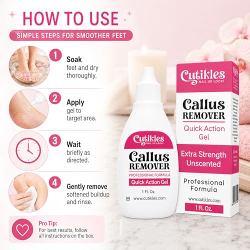 Cutikles Callus Remover Gel – Extra Strength for Smooth Feet