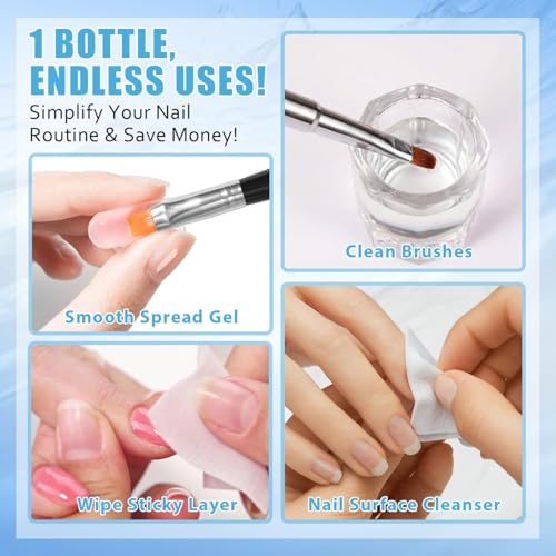 HiLemon Poly Gel Slip Solution Set - 4Oz with Brush & Cup