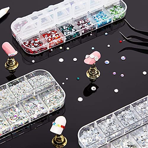Bright Creations Hotfix Rhinestones Kit - 6007 Pieces for Nail Art & Crafts