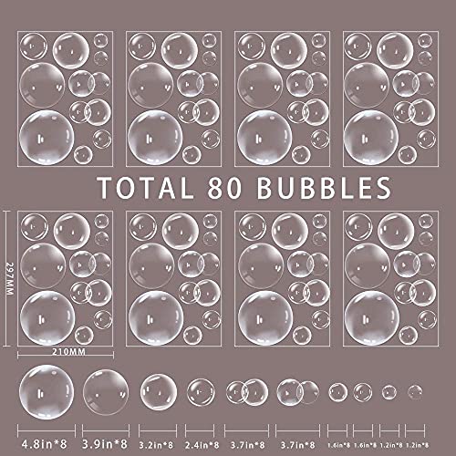 XIAOMAN Under The Sea Bubble Wall Decal Sticker - 80 Pieces
