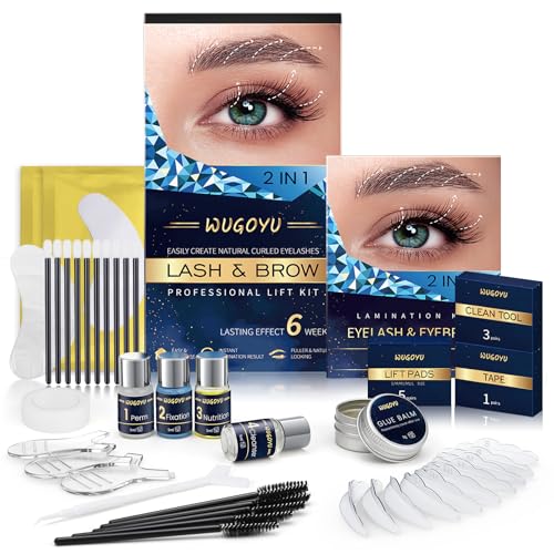 WUGOYU 2-in-1 Lash Lift and Eyebrow Lamination Kit - Blue Version