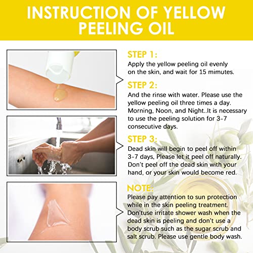 YAFUSIPE Yellow Peeling Oil for Dark Skin | Exfoliating Body & Face Treatment
