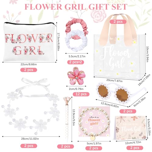 Flower Girl Proposal Gift Set – 30-Piece Accessory Kit for Weddings