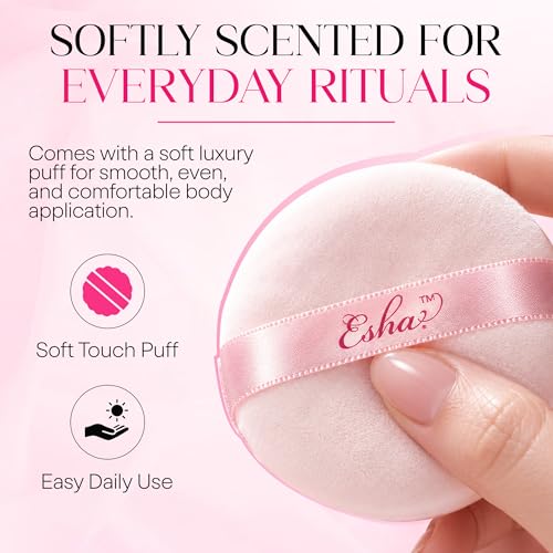Esha Lady In Red Body Perfume Powder - Silky Talc-Free Formula