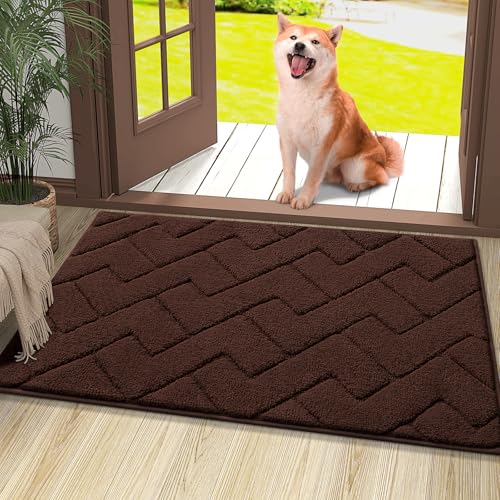 OLANLY Indoor Door Mat - 36x24, Non-Slip, Absorbent & Easy to Clean