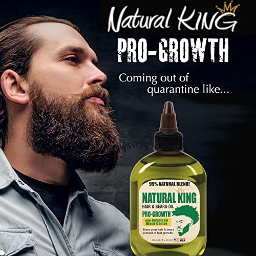 SFC Natural King Pro-Growth Beard & Hair Oil with Jamaican Black Castor Oil 7.1 oz