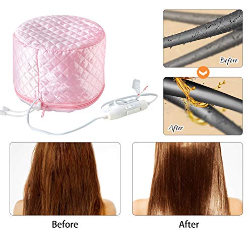 Yomagine Pink Hair Heat Treatment Cap for Deep Conditioning