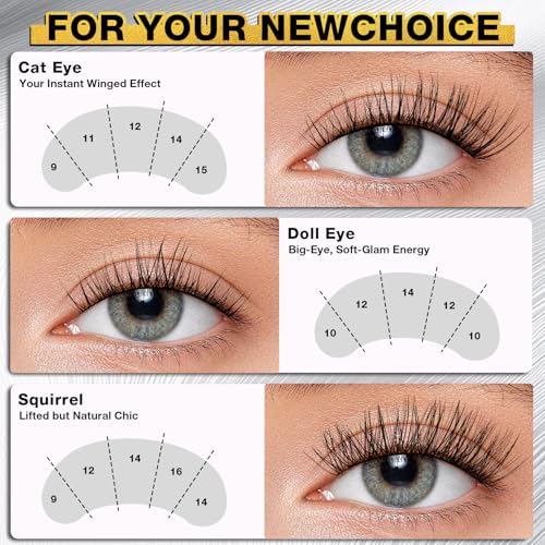 CHARMO'CLOCK Fairy M Lash Clusters Kit - DIY Ultra-Soft 9-16mm