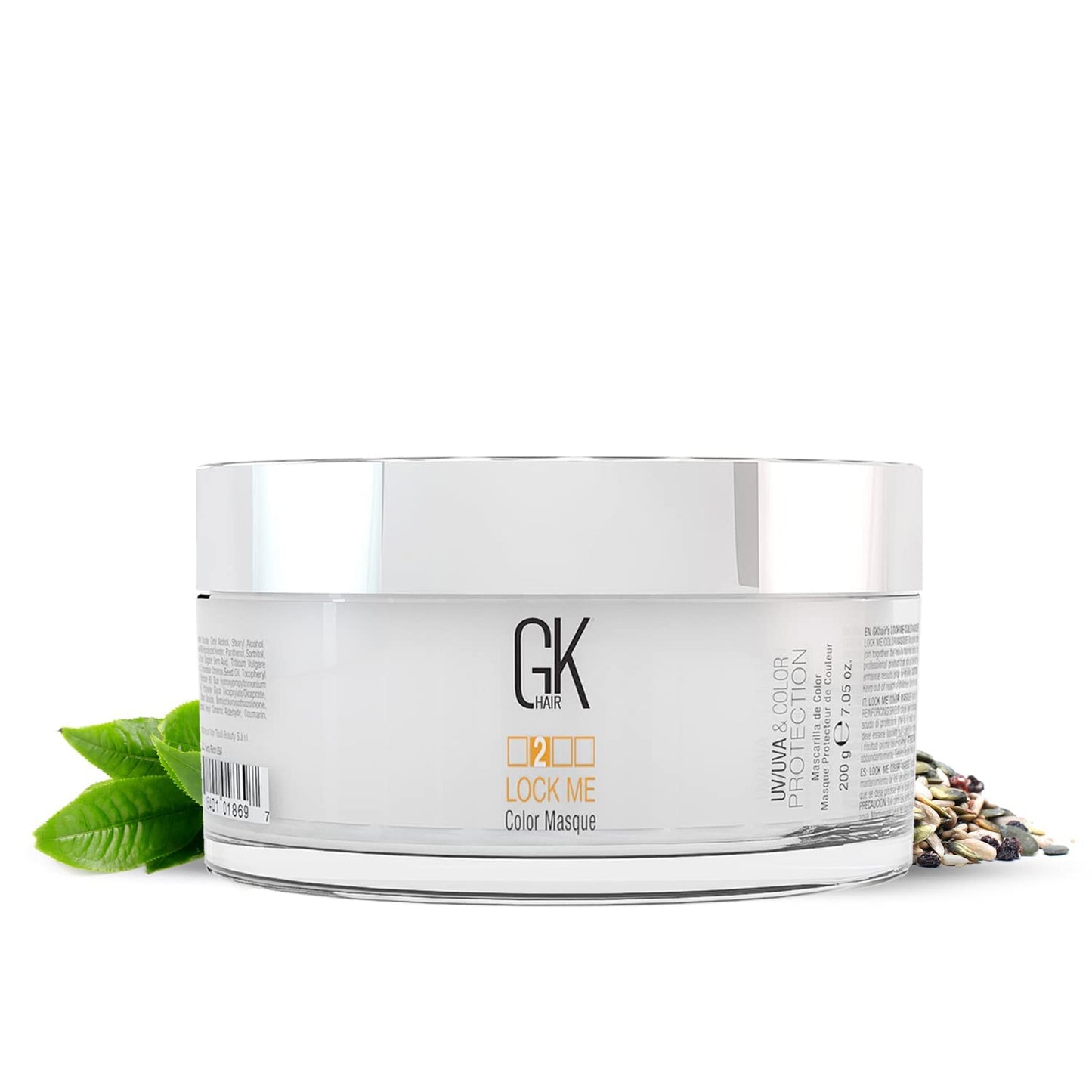 GK HAIR Lock Me color Masque 200g– Deep Conditioning Hair Mask for Color-Treated Hair, UV/UVA Color Protection, Smoothing & Strengthening Treatment Sulfate Free & Vegan, 5–20 Min Repair