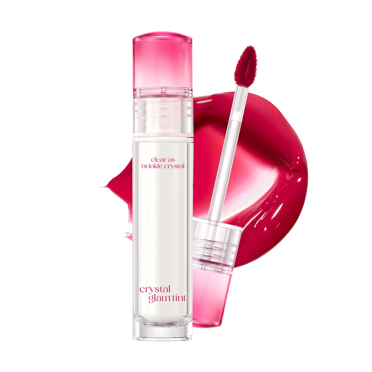 CLIO Crystal Glam Tint - Glossy Lip Tint with Long-Lasting Color | Lightweight Non-Sticky Stain in Daily Mauve