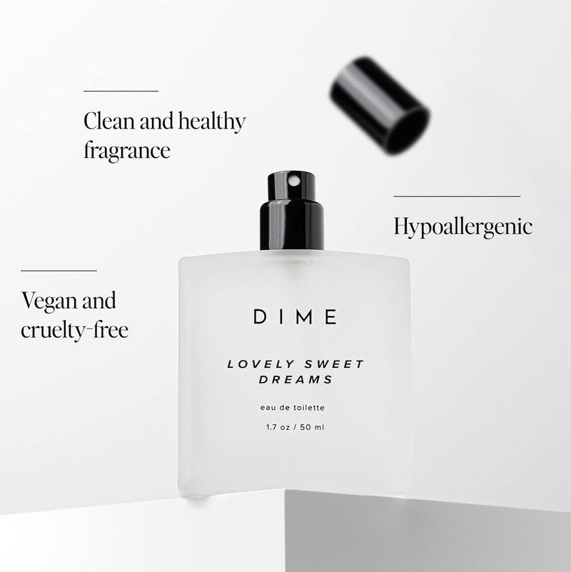 DIME Beauty Perfume - Lovely Sweet Dreams Eau de Toilette | Warm Vanilla & Floral Scent, 1.7 oz