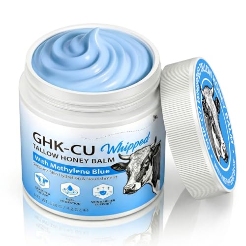 ISUNRISE Copper Peptide GHK-Cu Grass Fed Beef Tallow & Honey Balm, 120g