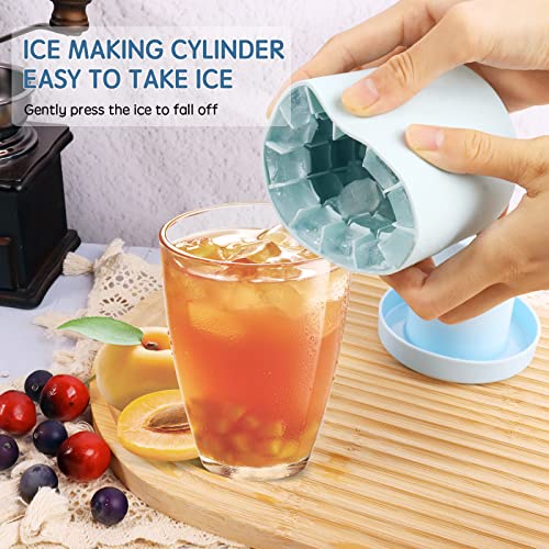 Achouray Silicone Ice Cube Molds - 60 Mini Cylinder Ice Trays