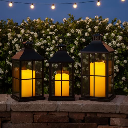 Homemory Solar Candles 4"x8" Waterproof Outdoor Flameless LED