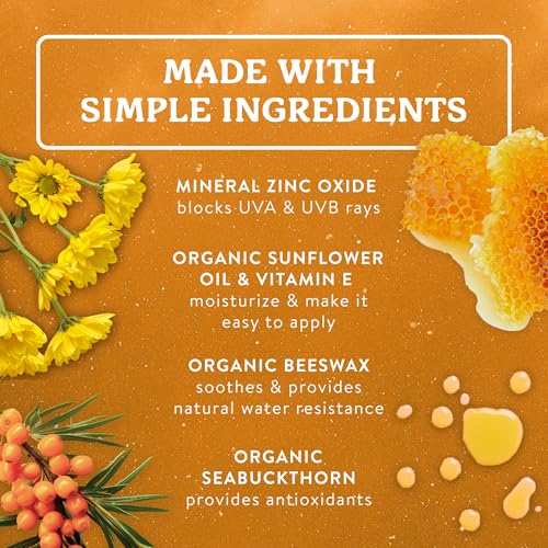 Badger Kids Mineral Sunscreen SPF 40 - Organic, Reef-Safe & Water Resistant