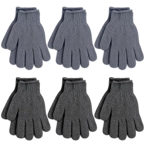 Fundrem 12 Pcs Exfoliating Gloves Set for Smooth Skin