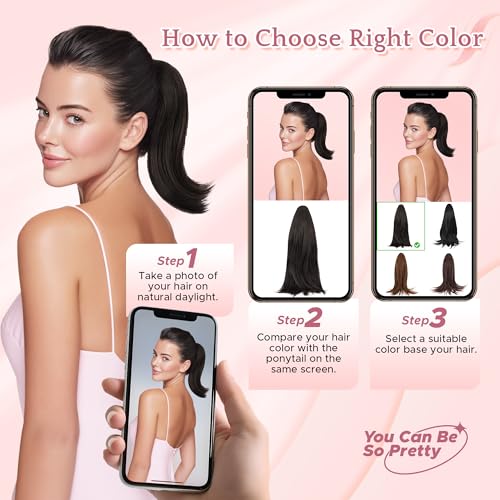 SEGO 12" Short Claw Clip Ponytail Extension - Natural Synthetic Hairpiece