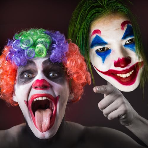 Joker/Clown SFX Makeup Kit - Complete Halloween Face Paint Set for Cosplay & Stage