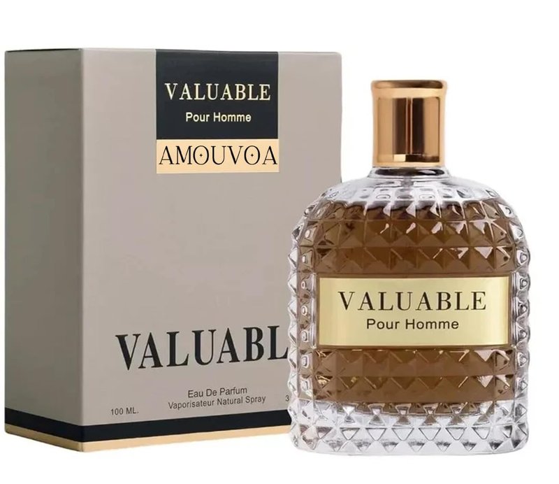 AMOUVOA 4-Piece Cologne for Men Includes Valuable Paris/Valuable Gold/Seans Boutique/Naval Blue of Woody, Spicy, Citrus & Aromatic eau de parfum for Men