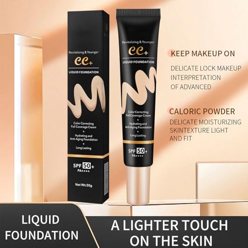 ARCHIDATE CC Cream SPF 50 Hydrating Matte Foundation Full Coverage Skin Corrector