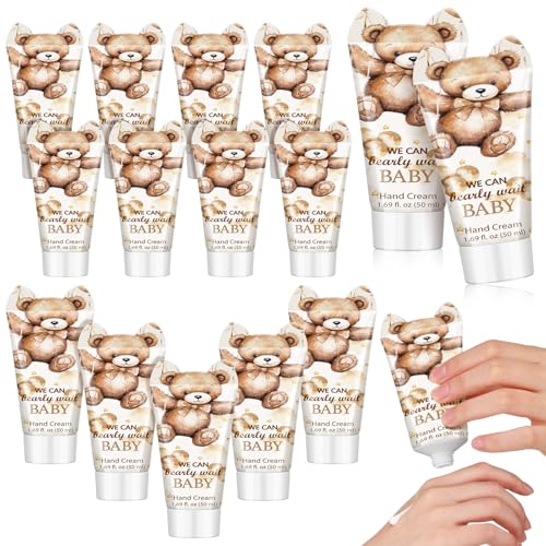 15 Pack Bear Baby Shower Hand Cream Favors - Travel Size Lotion