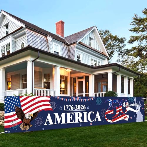 250th Anniversary Banner | Patriotic Outdoor Sign for 2026