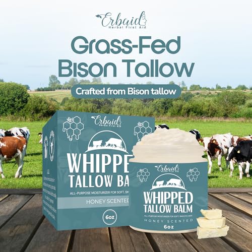 Beef Tallow Balm - Natural Grass-Fed Whipped Moisturizer for Eczema & Dry Skin