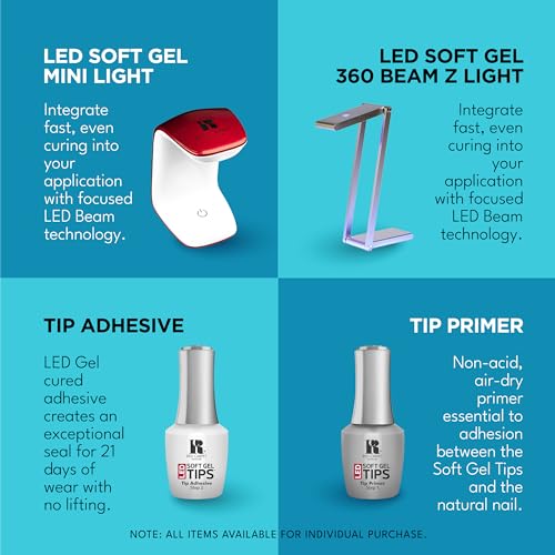 Red Carpet Manicure LED Soft Gel Tip Adhesive - 9ml