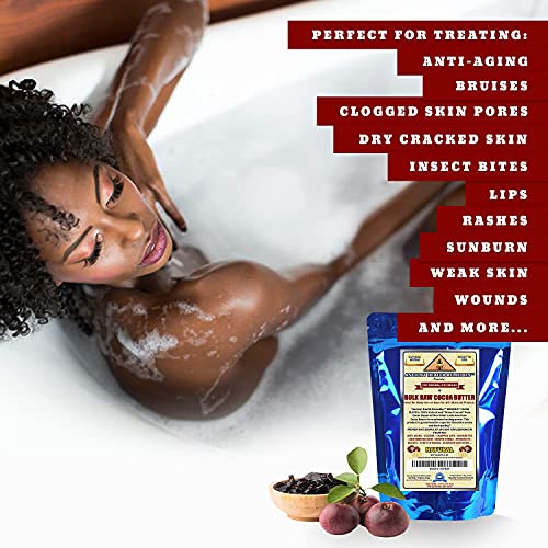 Ancient Health Remedies Organic Raw Cocoa Butter Block, 8oz - DIY Skincare