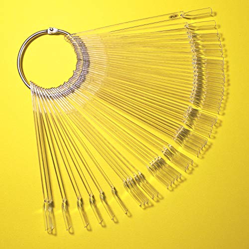 100pcs Nail Swatch Sticks with Ring for Easy Color Display