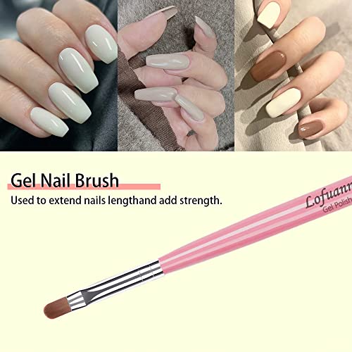 Colorful Nail Art Brush Set 6Pcs with Gel, Dotting & Detailing Tools