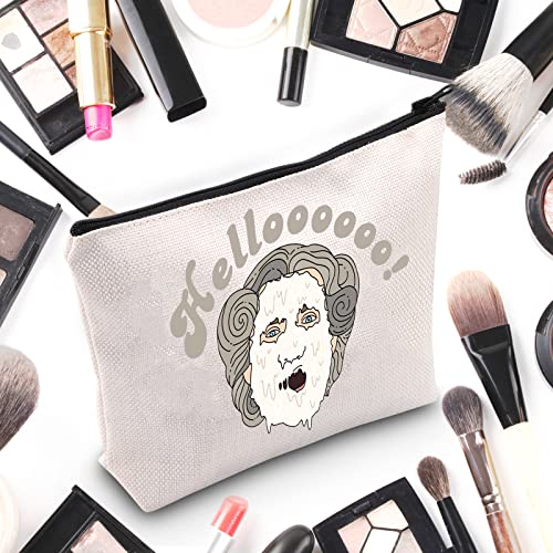 Funny 'Helloooo' Cosmetic Makeup Bag - Durable Canvas Zipper Pouch