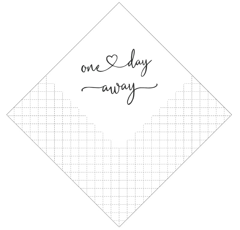 Geloar One Day Away Rehearsal Dinner Cocktail Napkins - 50 Pack, 2-Ply, 5x5 Inches