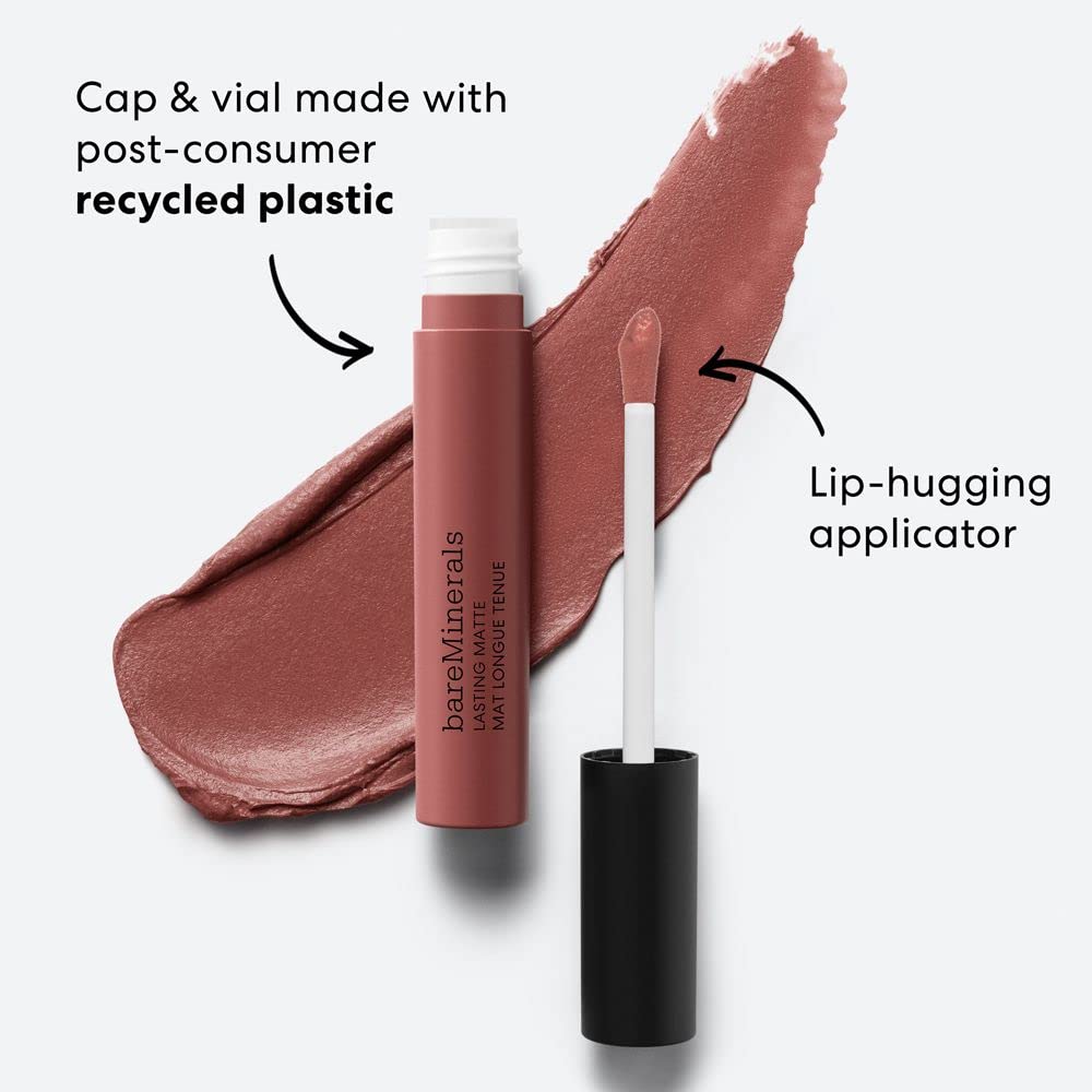 bareMinerals Mineralist Liquid Lipstick - Velvet Matte Finish, All-Day Wear | Weightless, Talc-Free Formula