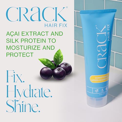 Crack Hair Fix Deep Conditioning Treatment - Frizz Control & Detangler, 8.5 oz