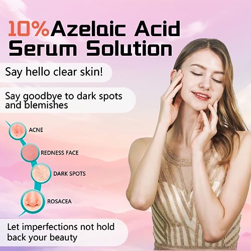10% Azelaic Acid Serum for Acne, Rosacea & Redness Relief - 1.59oz