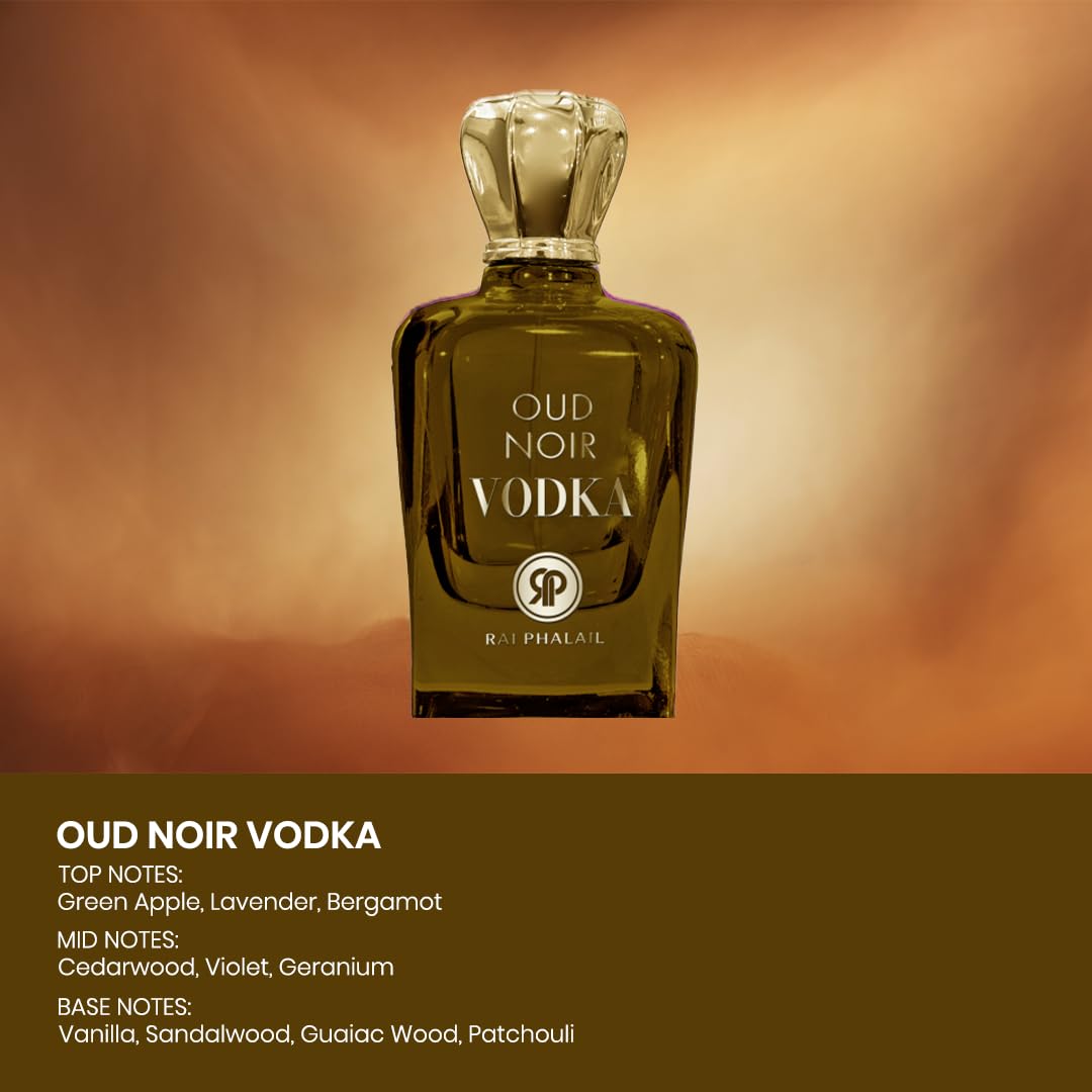 Oud Noir Vodka Eau De Parfum - Unisex Fragrance 3.4 oz | Luxurious Scent