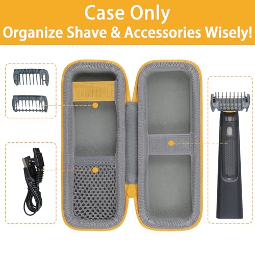 Aenllosi Hard Case for Microtouch Solo Titanium Razor - Black