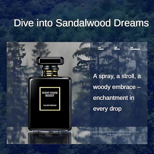 Men's Eau de Parfum Vanilla Sandalwood Cologne - Long Lasting Fragrance