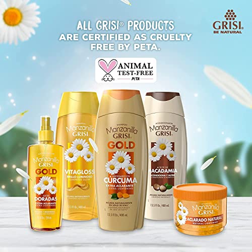 Grisi Chamomile Shampoo 2-Pack for Luminous Shine & Nourishment